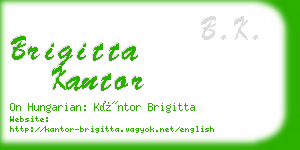 brigitta kantor business card